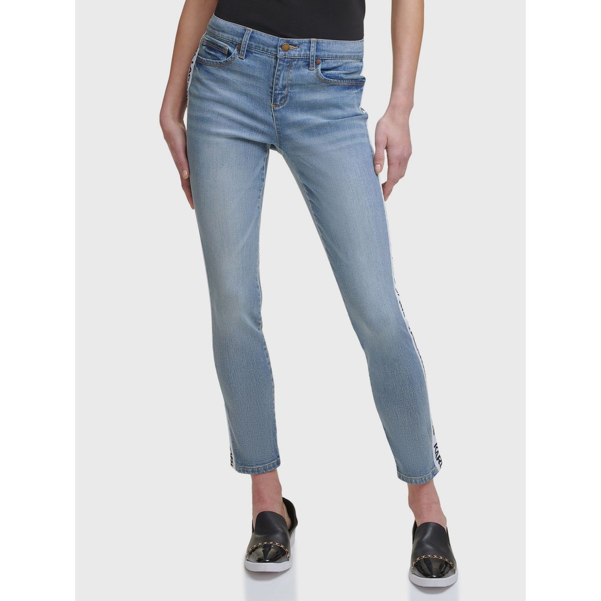 KARL LAGERFELD - Jeans con tiras laterales Azul Karl Lagerfeld