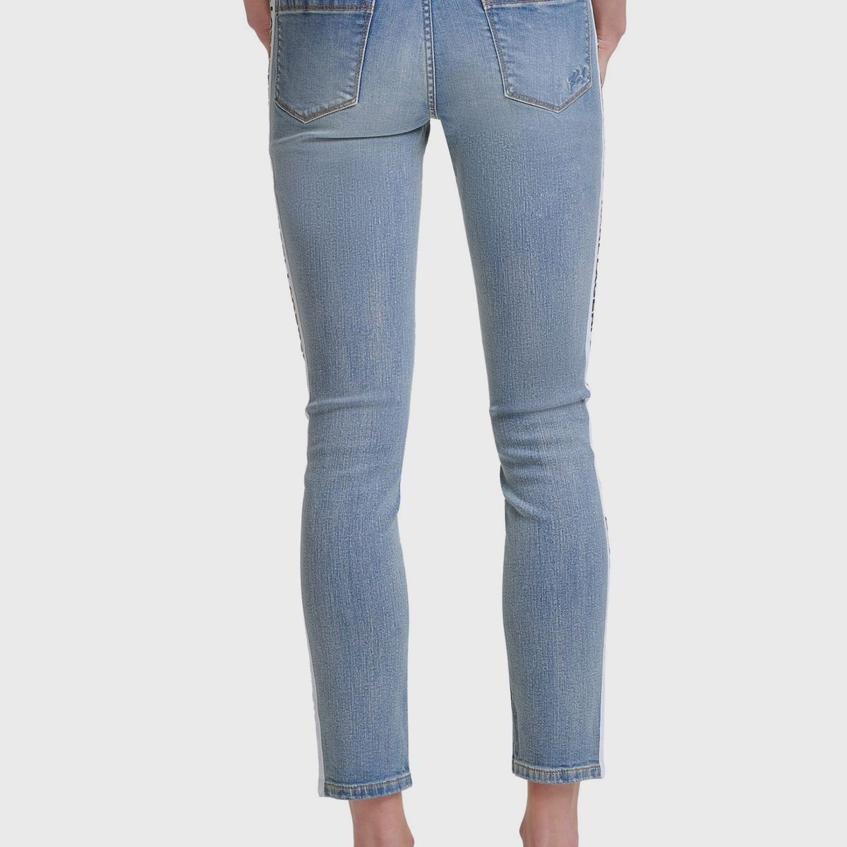 KARL LAGERFELD - Jeans con tiras laterales Azul Karl Lagerfeld