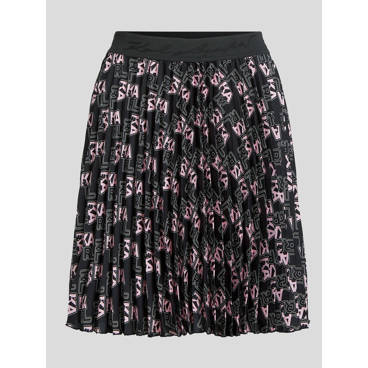 KARL LAGERFELD - Falda corta plisada con estampado