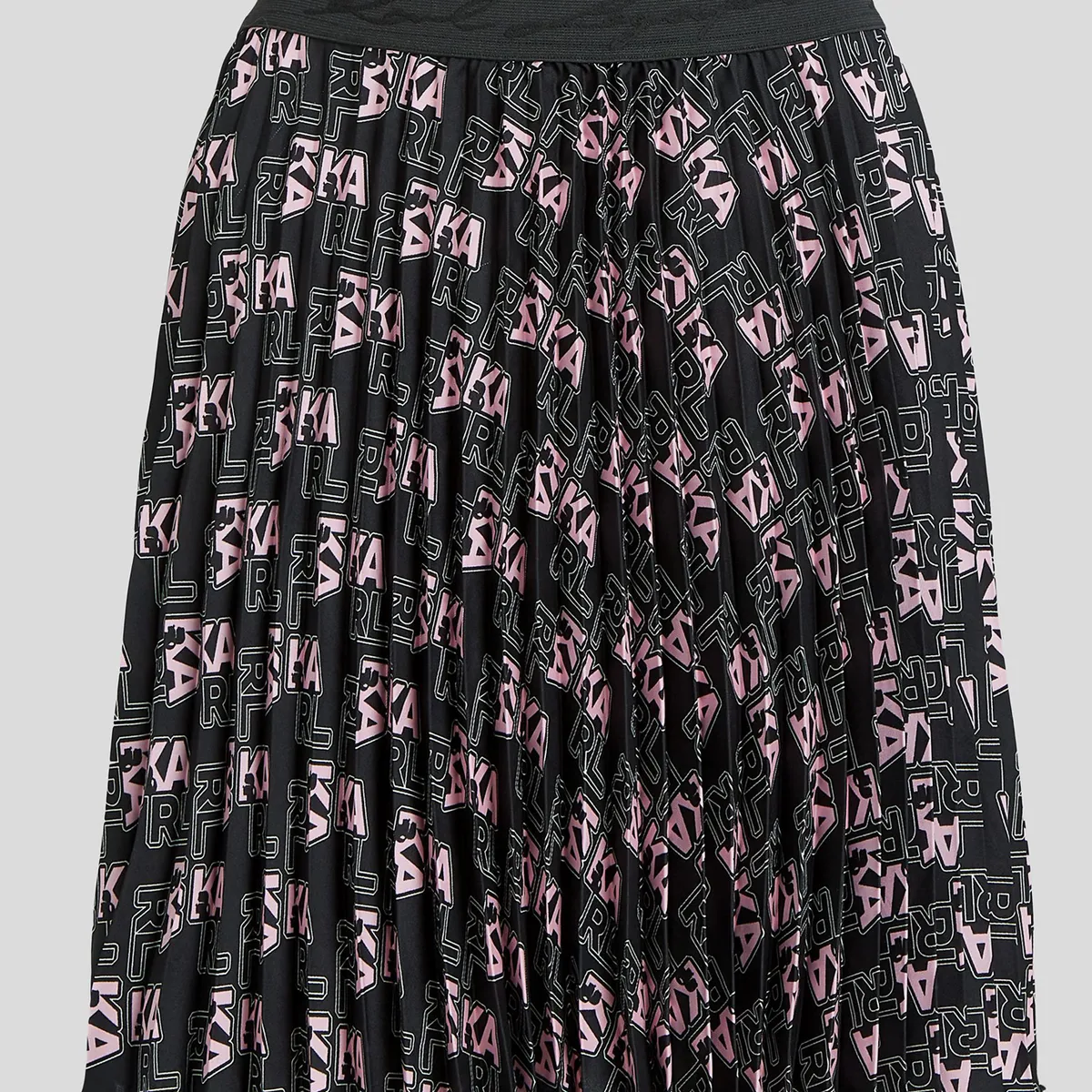 KARL LAGERFELD - Falda corta plisada con estampado