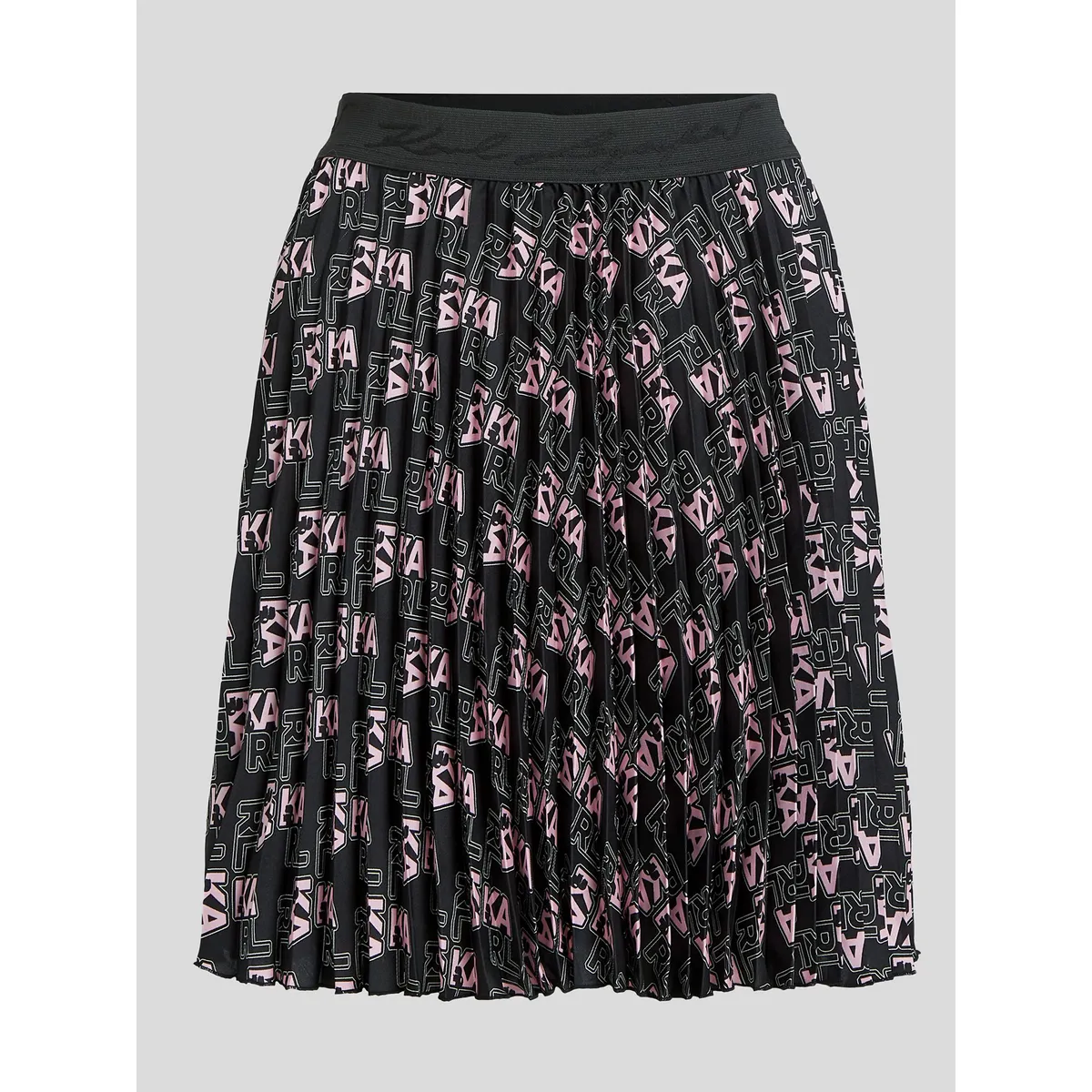 KARL LAGERFELD - Falda corta plisada con estampado