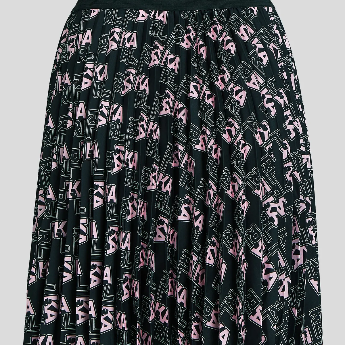 KARL LAGERFELD - Falda corta plisada con estampado