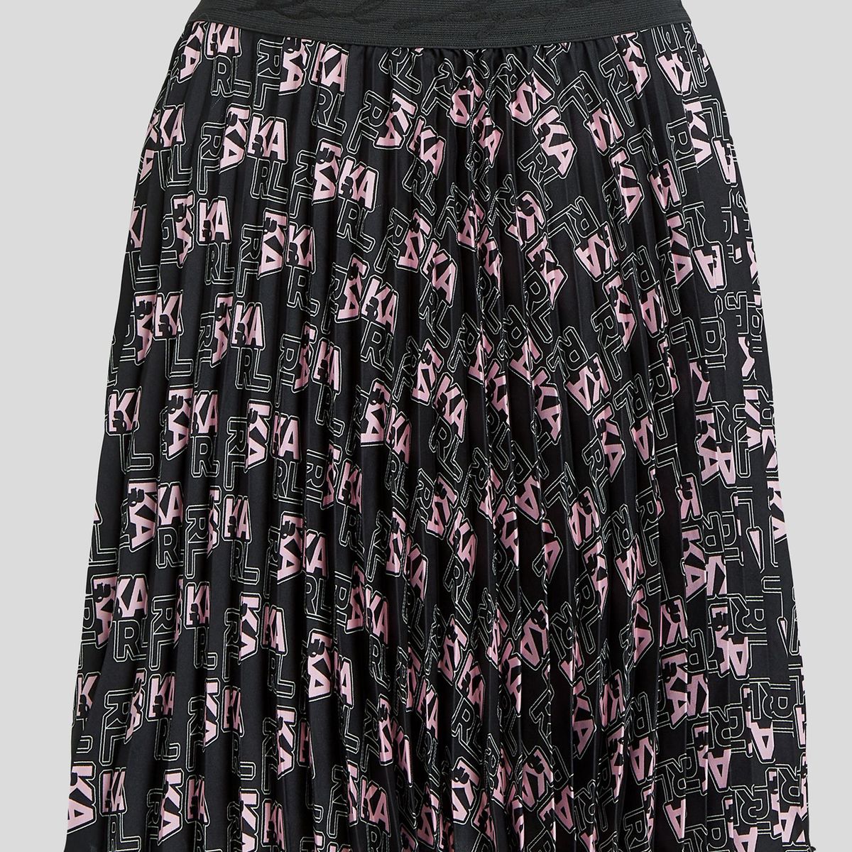 KARL LAGERFELD - Falda corta plisada con estampado
