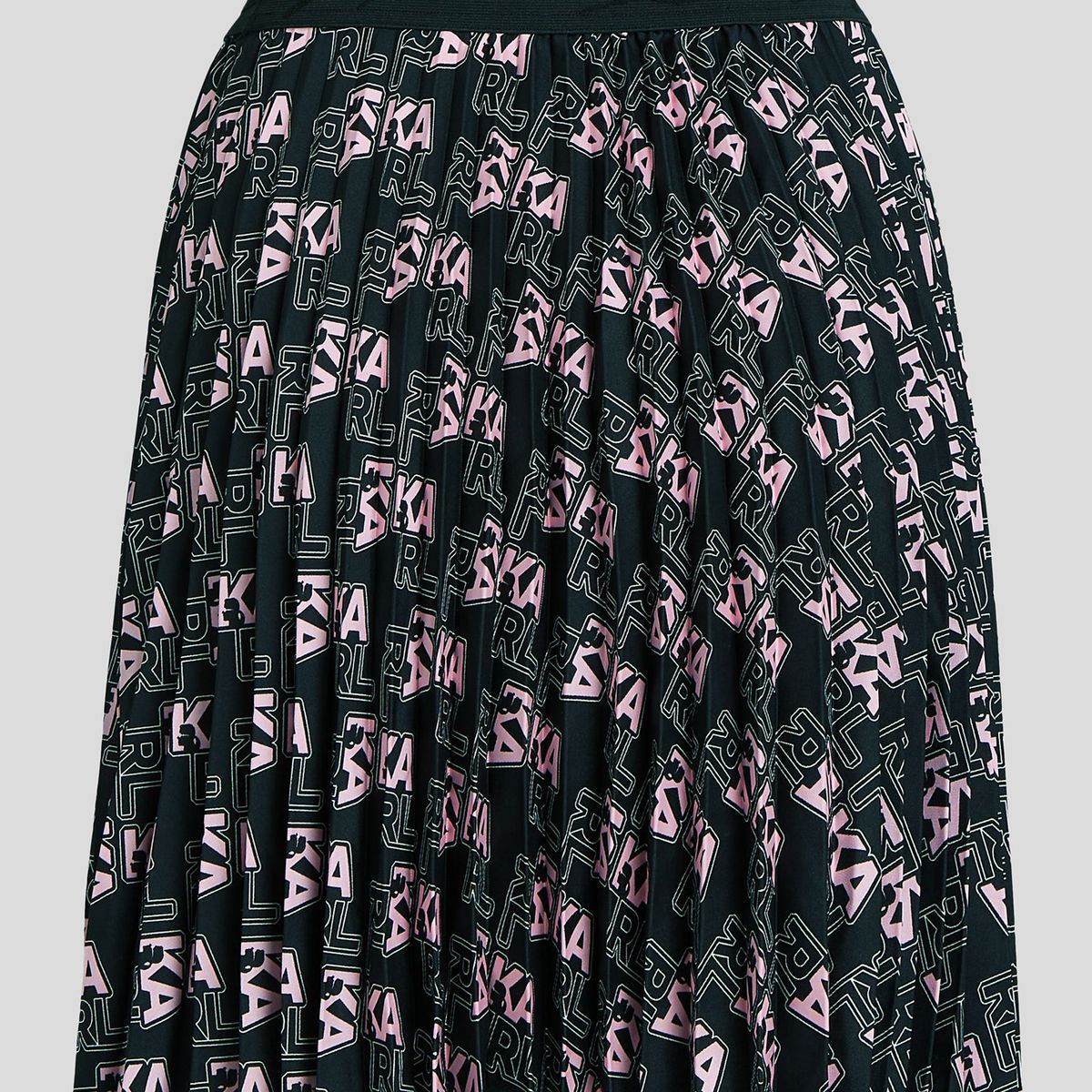 KARL LAGERFELD - Falda corta plisada con estampado