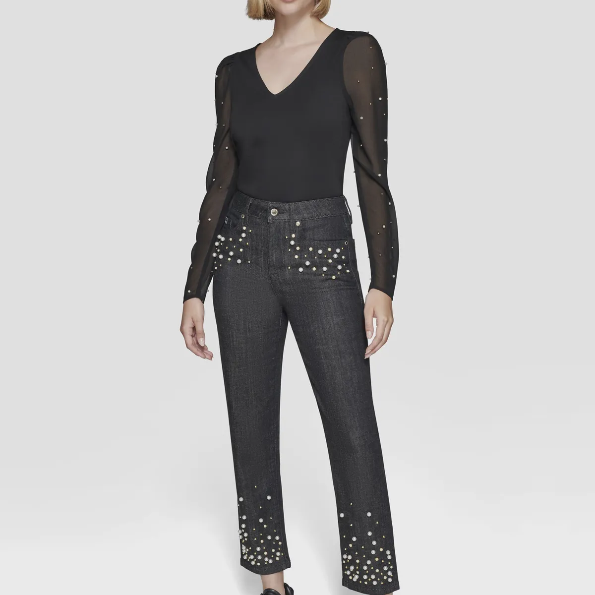 KARL LAGERFELD - Jeans pearl