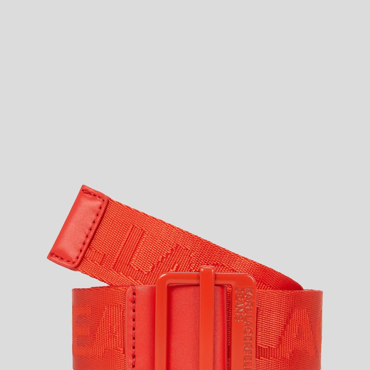 KARL LAGERFELD - Cinturón con logotipo bordado