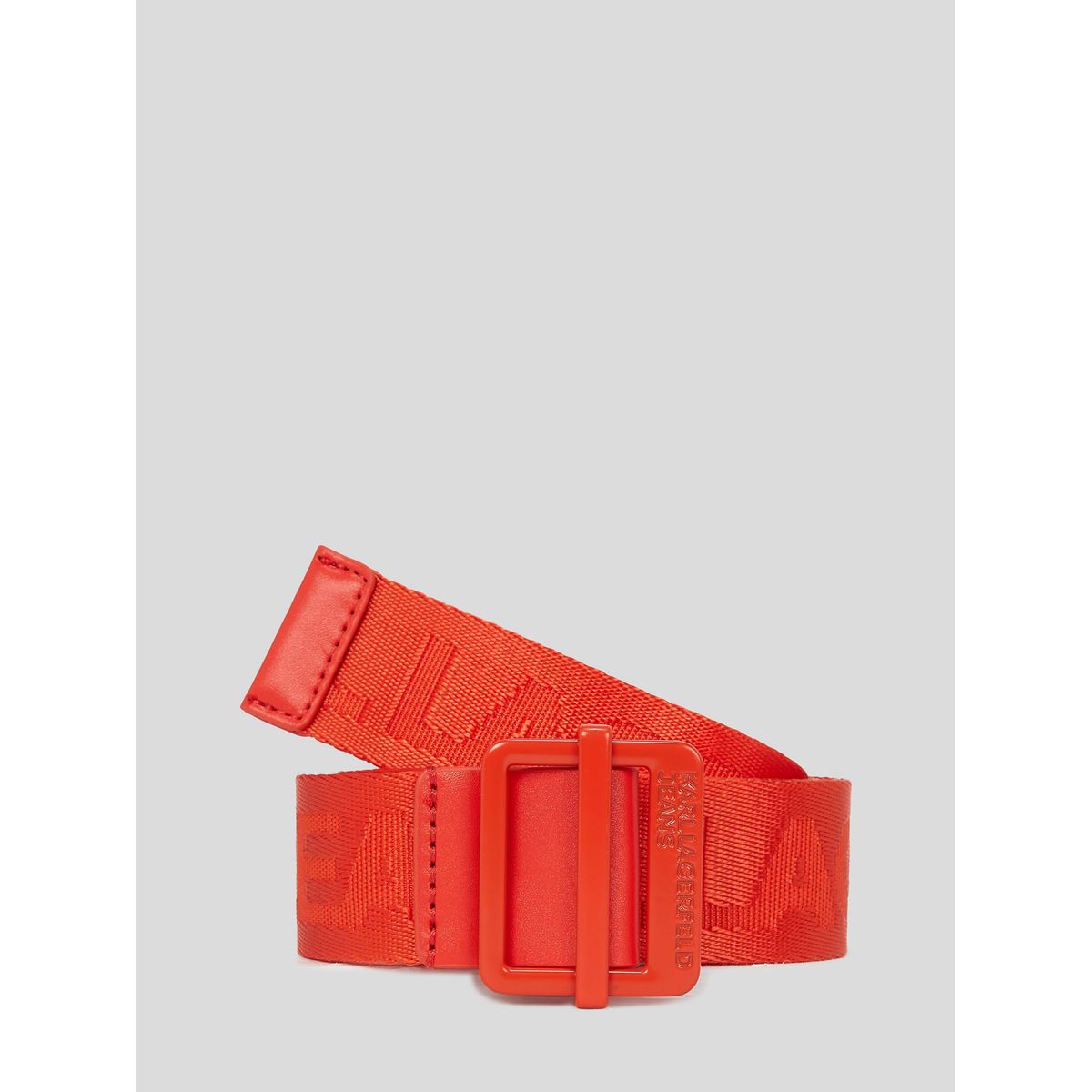 KARL LAGERFELD - Cinturón con logotipo bordado