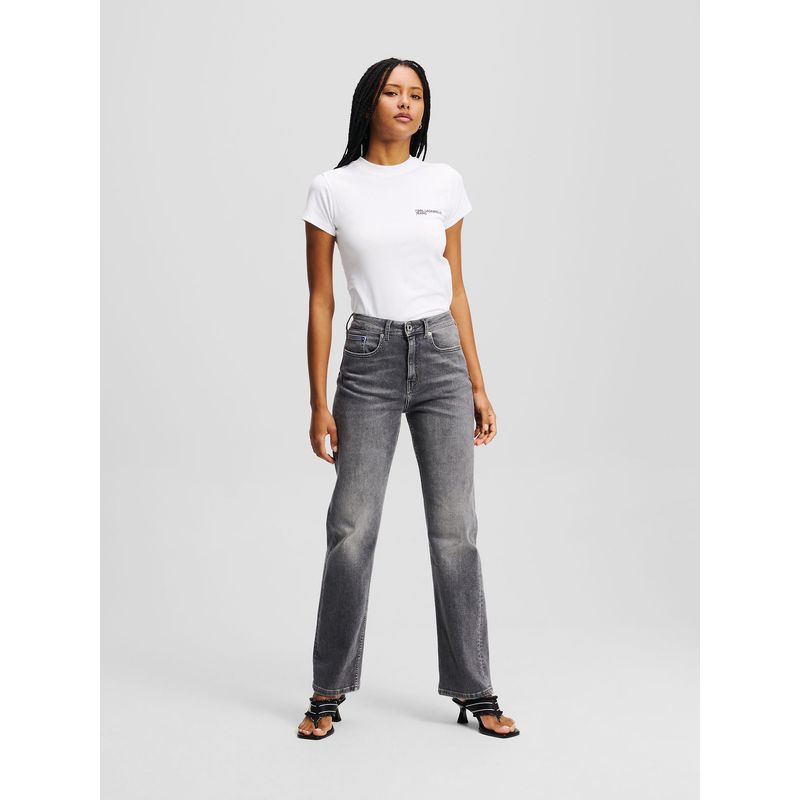 KARL LAGERFELD - Jeans rectos de talle alto