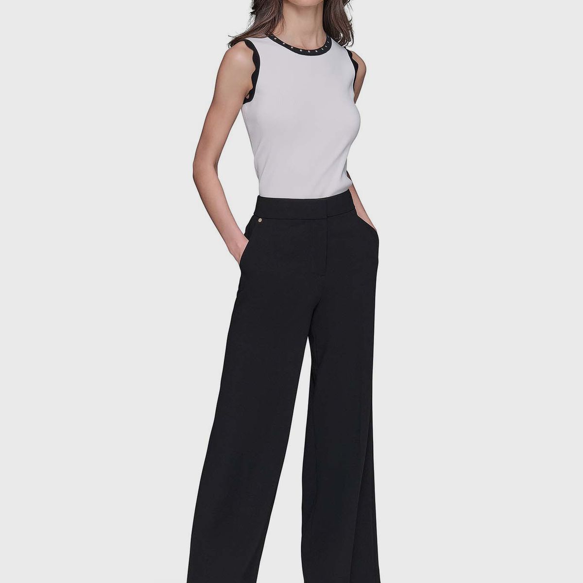 KARL LAGERFELD - Pantalón de pierna ancha - ESSENTIAL