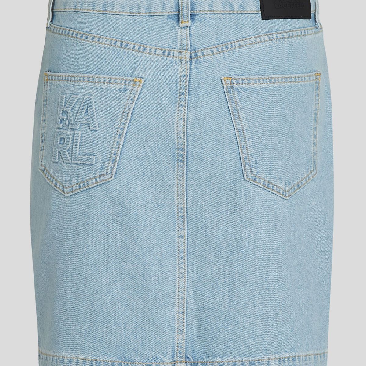 KARL LAGERFELD - Falda denim con logo block