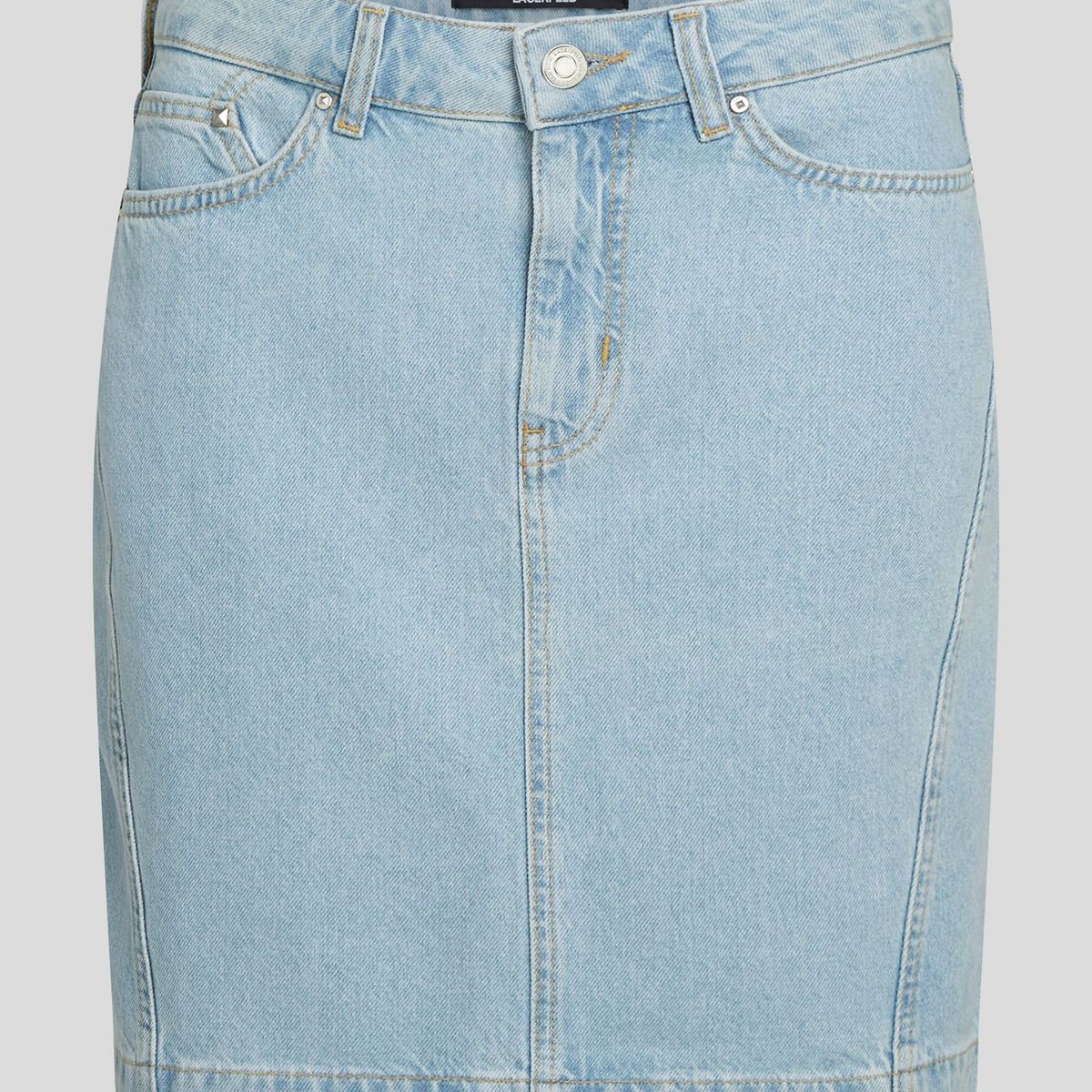 KARL LAGERFELD - Falda denim con logo block