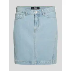 KARL LAGERFELD - Falda denim con logo block