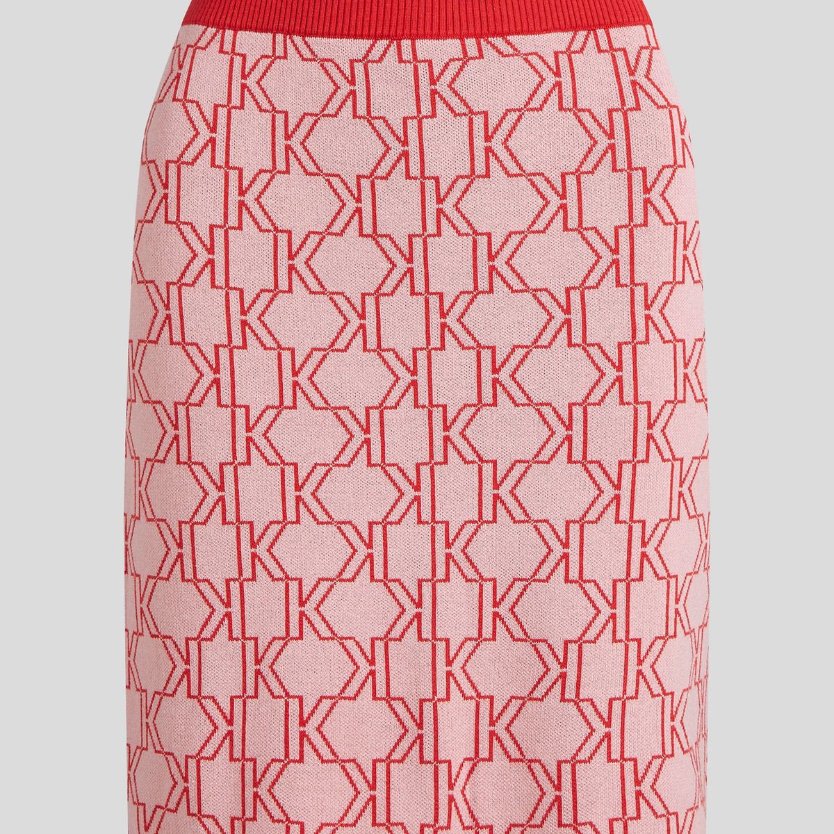 KARL LAGERFELD - Falda de punto con monograma
