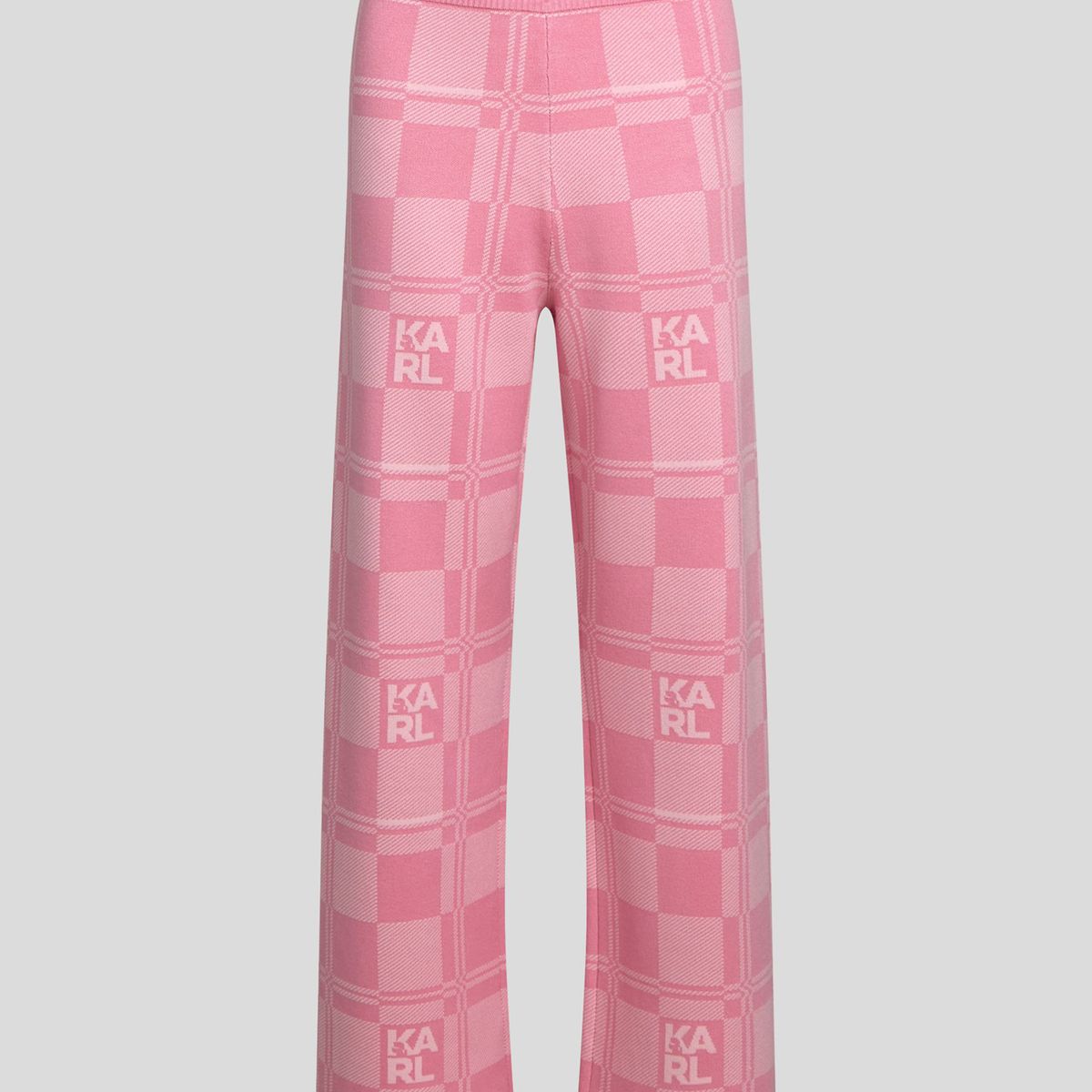 KARL LAGERFELD - Pantalón varsity con cuadros