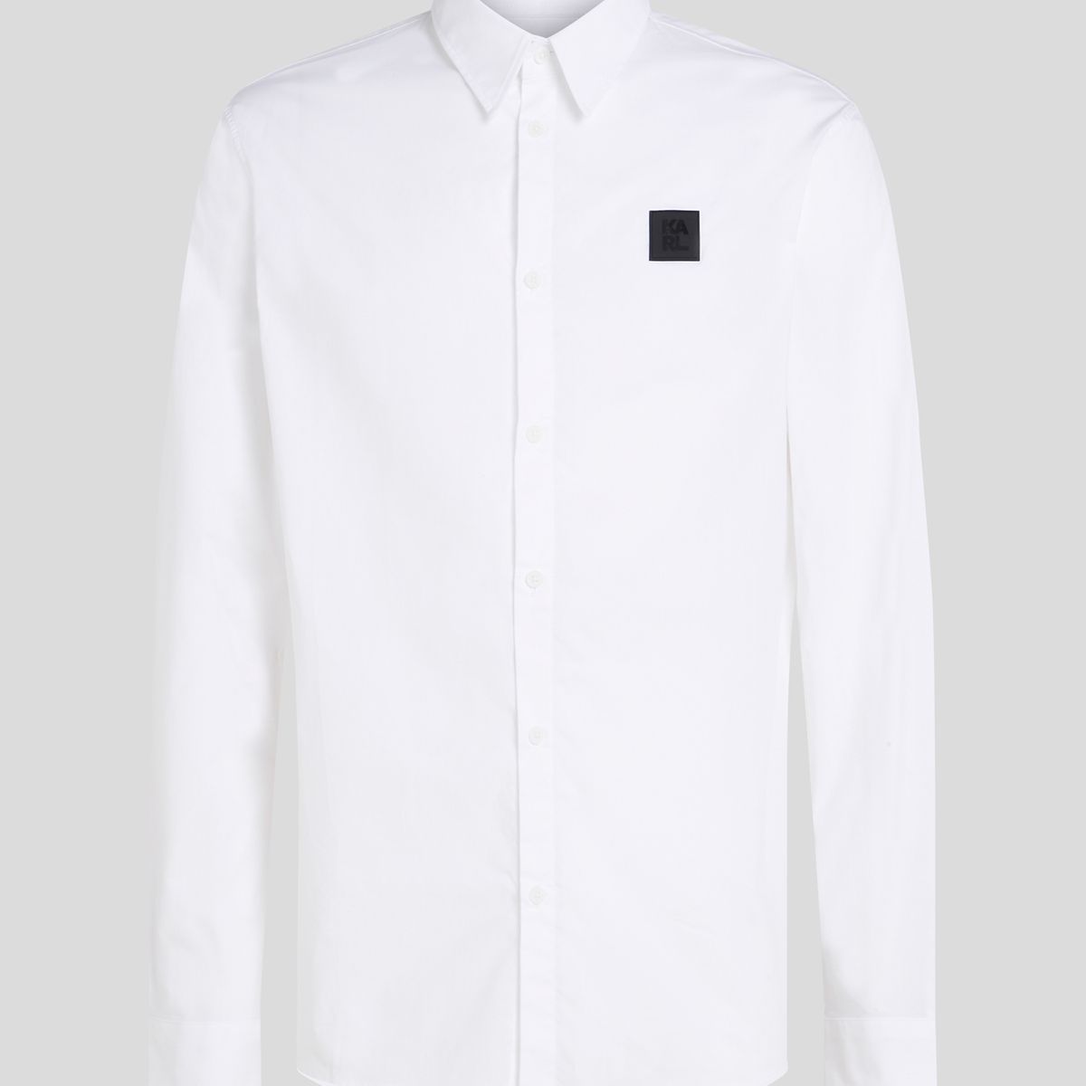 KARL LAGERFELD - Camisa de popelina con parche de goma