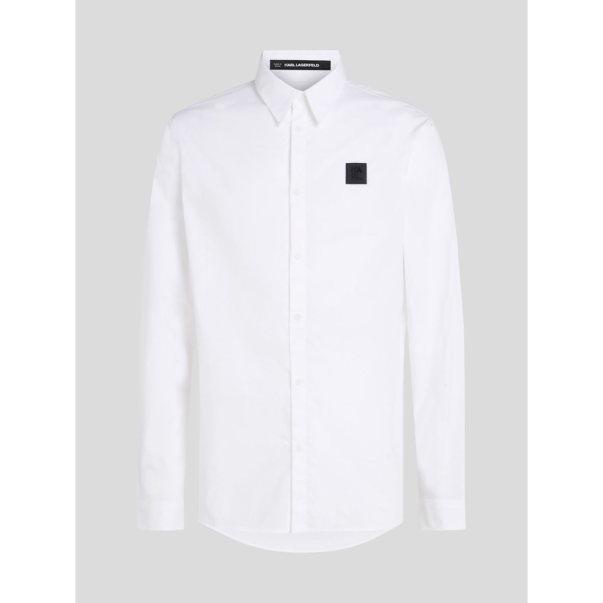 KARL LAGERFELD - Camisa de popelina con parche de goma