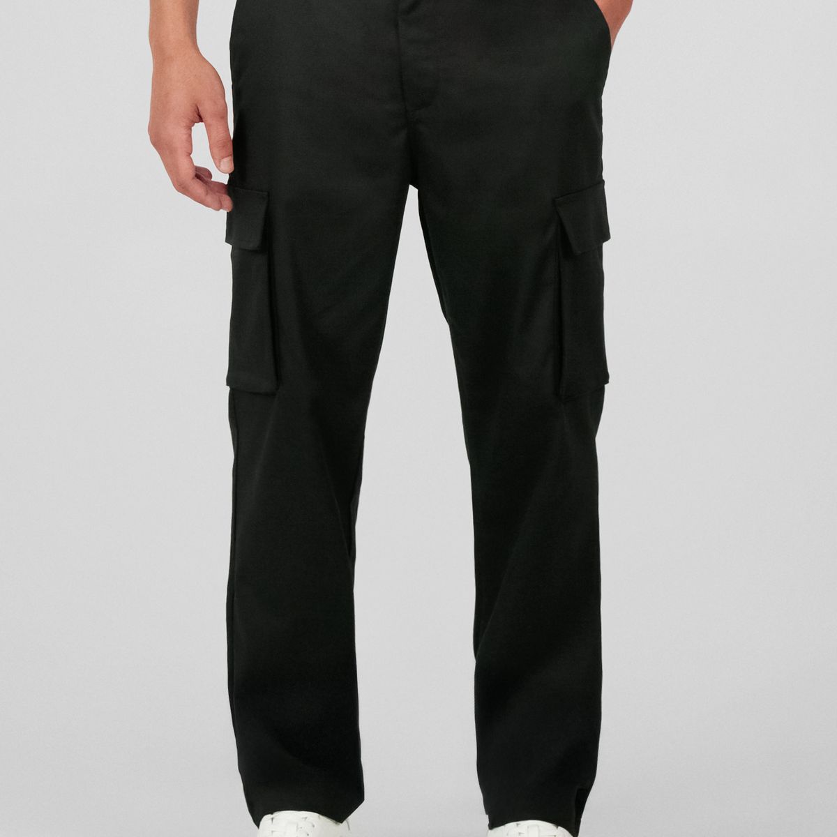 KARL LAGERFELD - Pantalón cargo con tejido de sarga