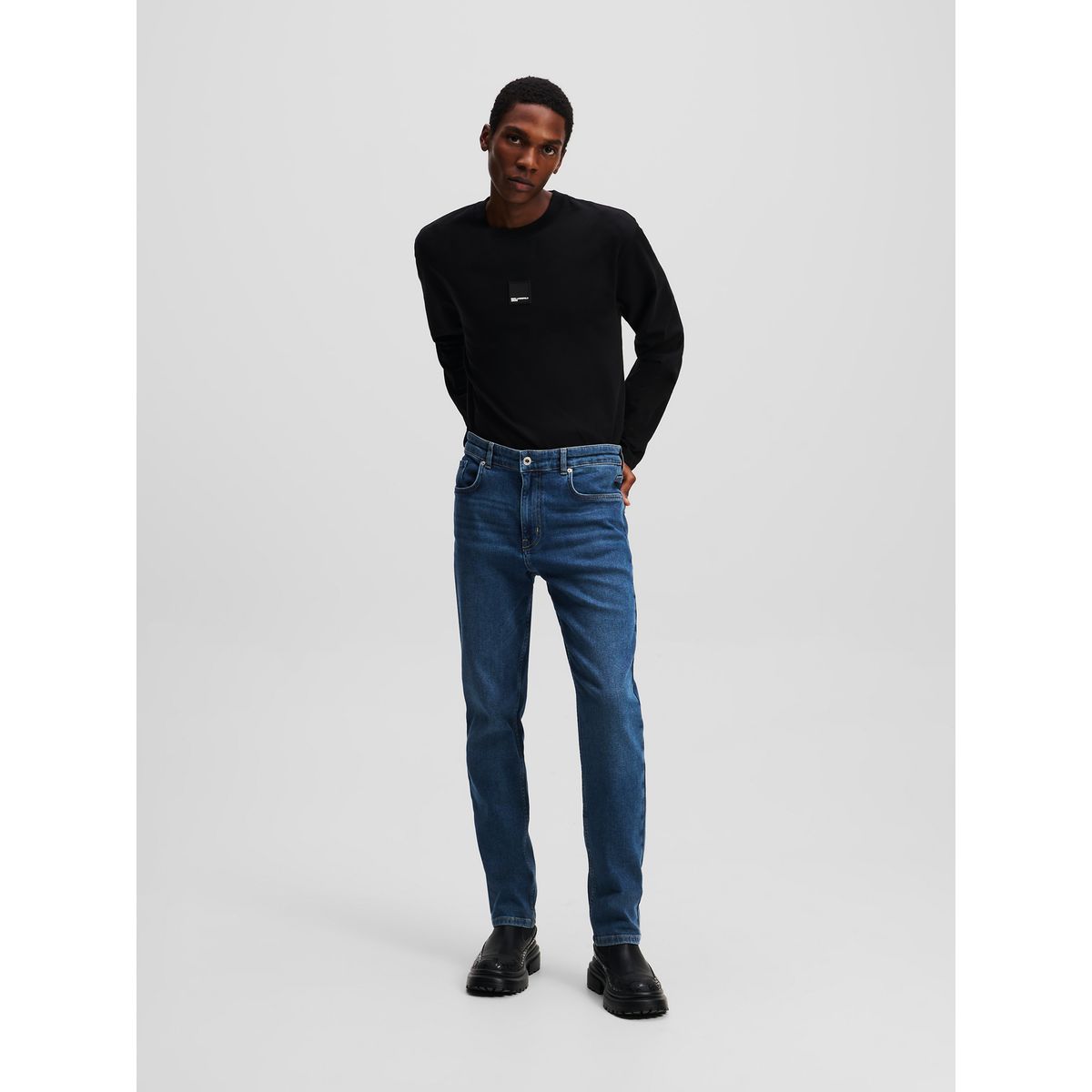 KARL LAGERFELD - Jeans slim denim