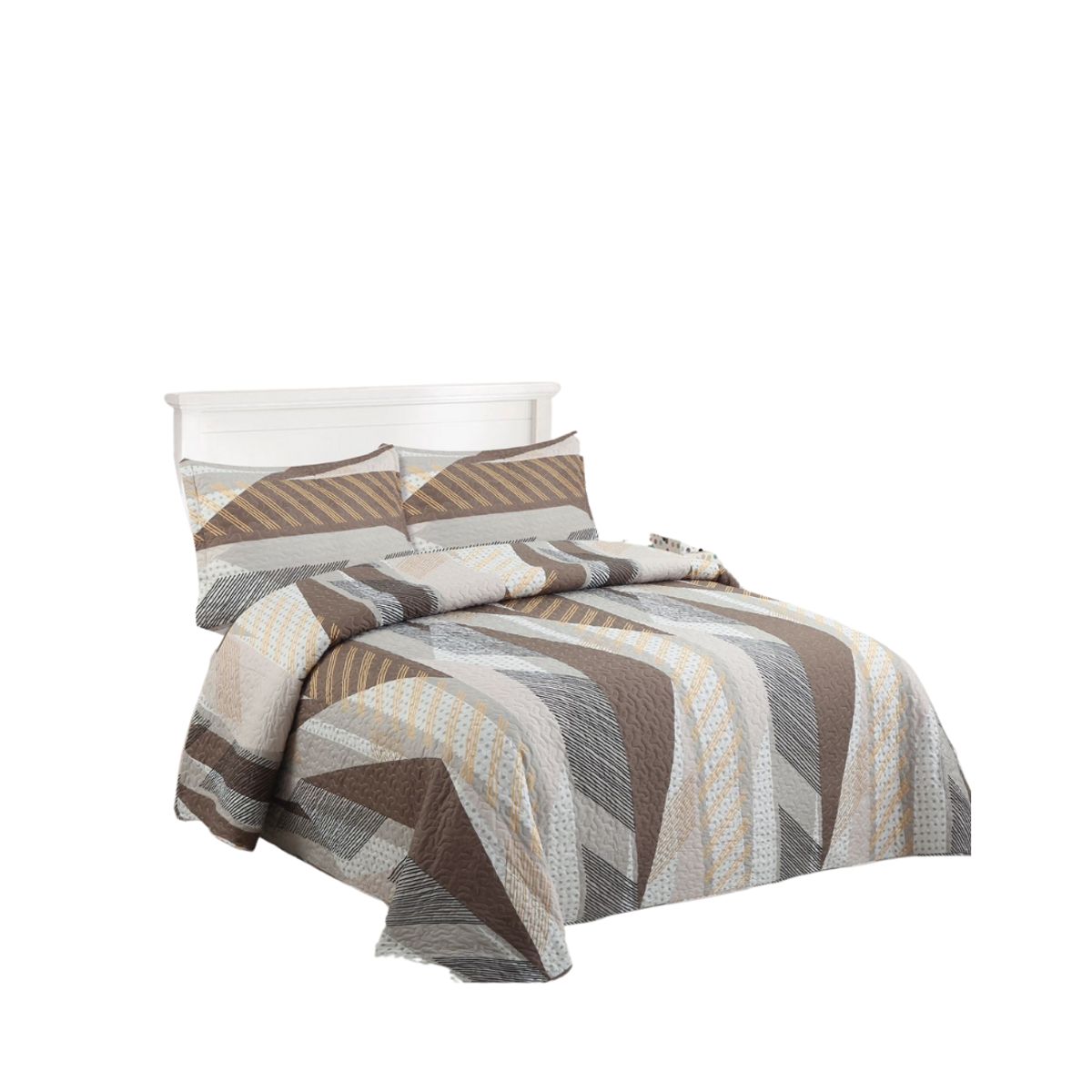 GENERICO - Cubrecama Verano King Quilt De Diseños Estampados