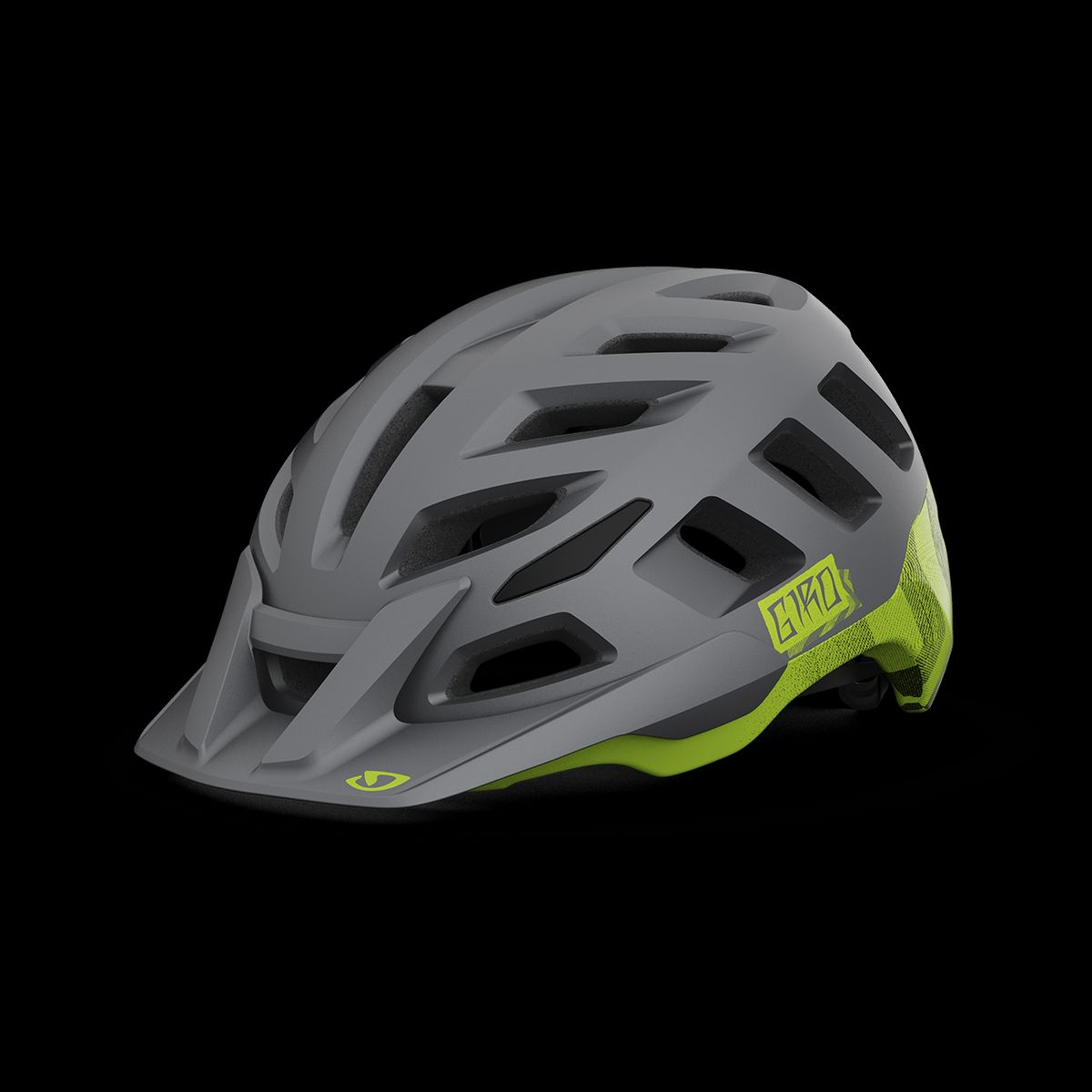 GIRO - CASCO GIRO RADIX MIPS MATTE METALLIC BLACK/ANODIZED LIME