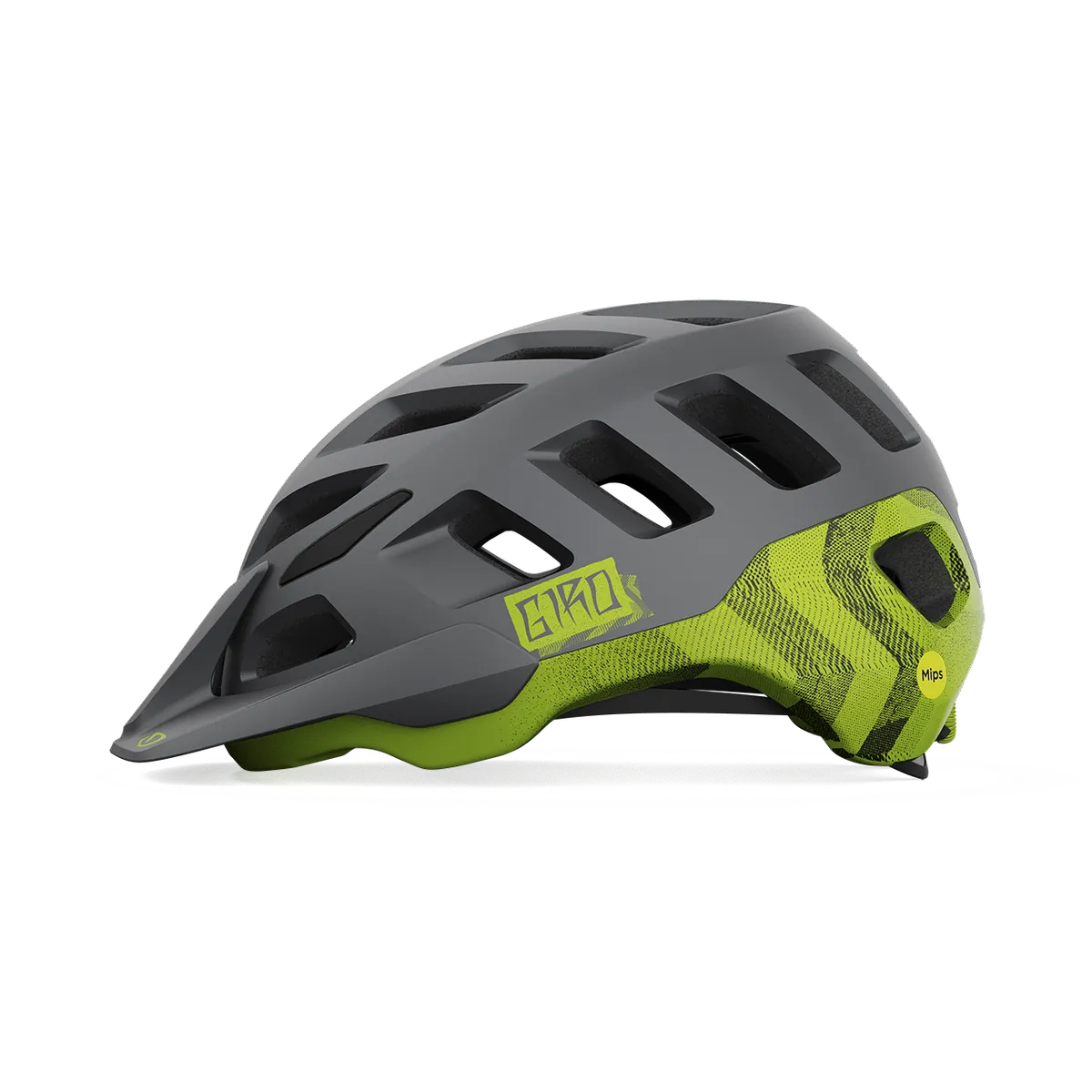 GIRO - CASCO GIRO RADIX MIPS MATTE METALLIC BLACK/ANODIZED LIME