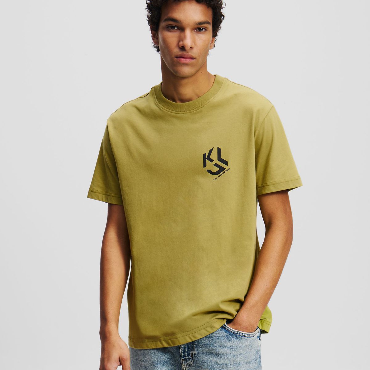 KARL LAGERFELD - Polera regular con mono