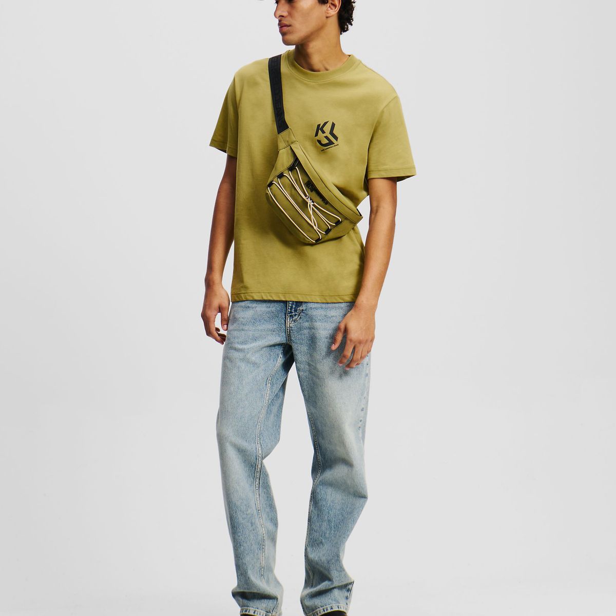 KARL LAGERFELD - Polera regular con mono