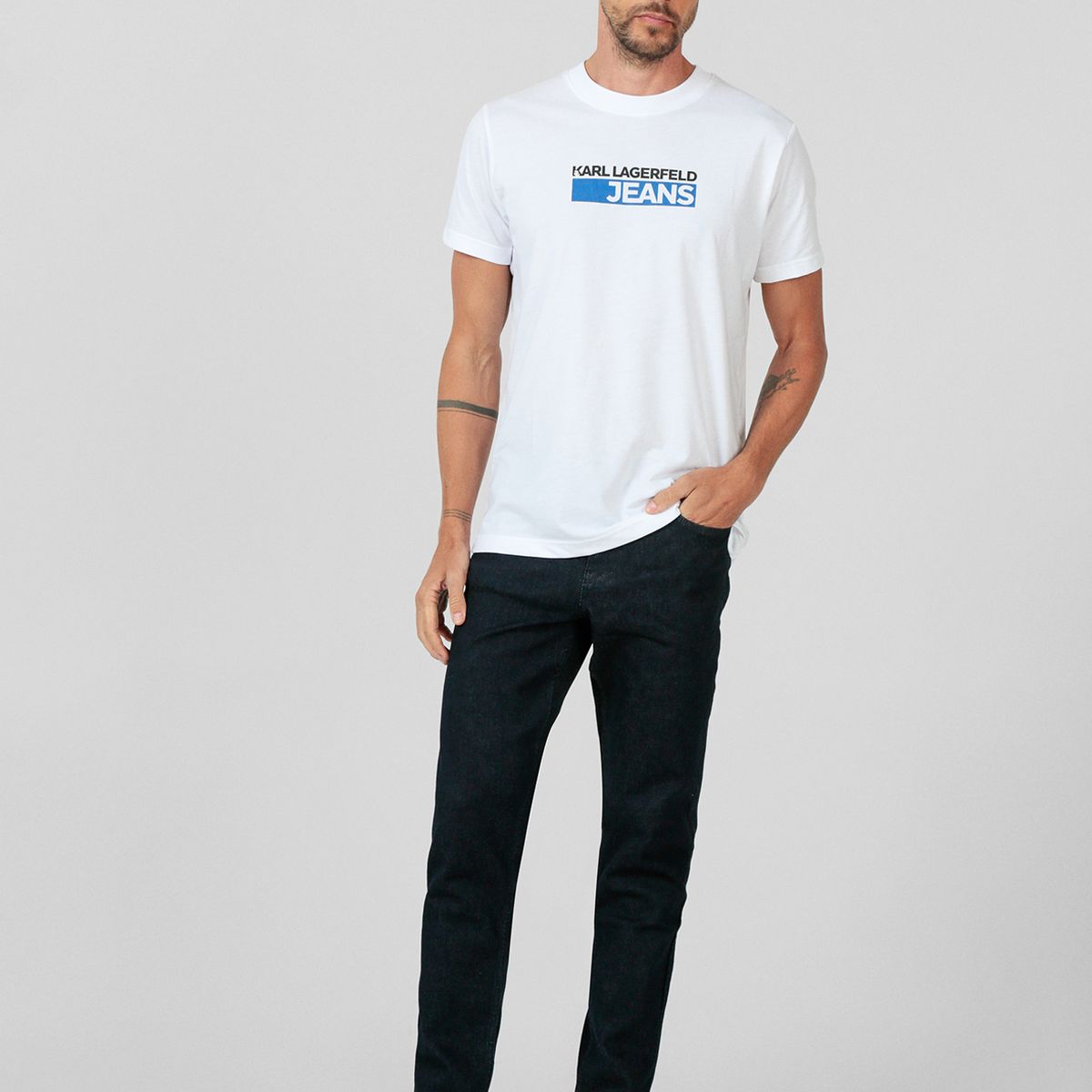 KARL LAGERFELD - Polera slim con logo