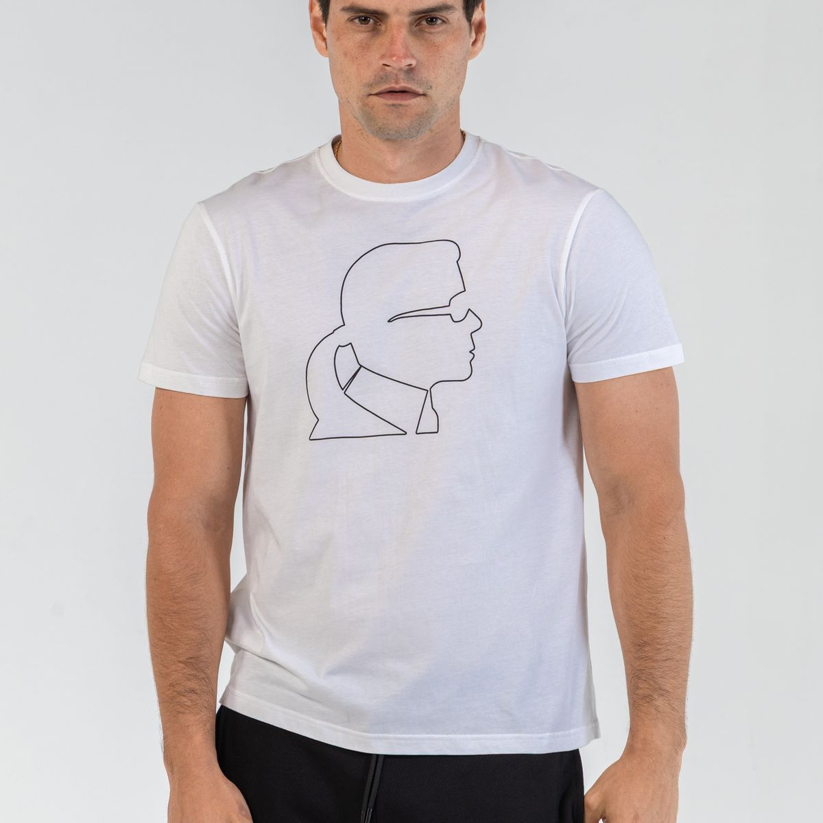 KARL LAGERFELD - Polera con perfil de KARL