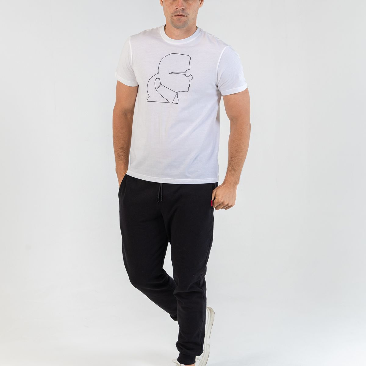 KARL LAGERFELD - Polera con perfil de KARL