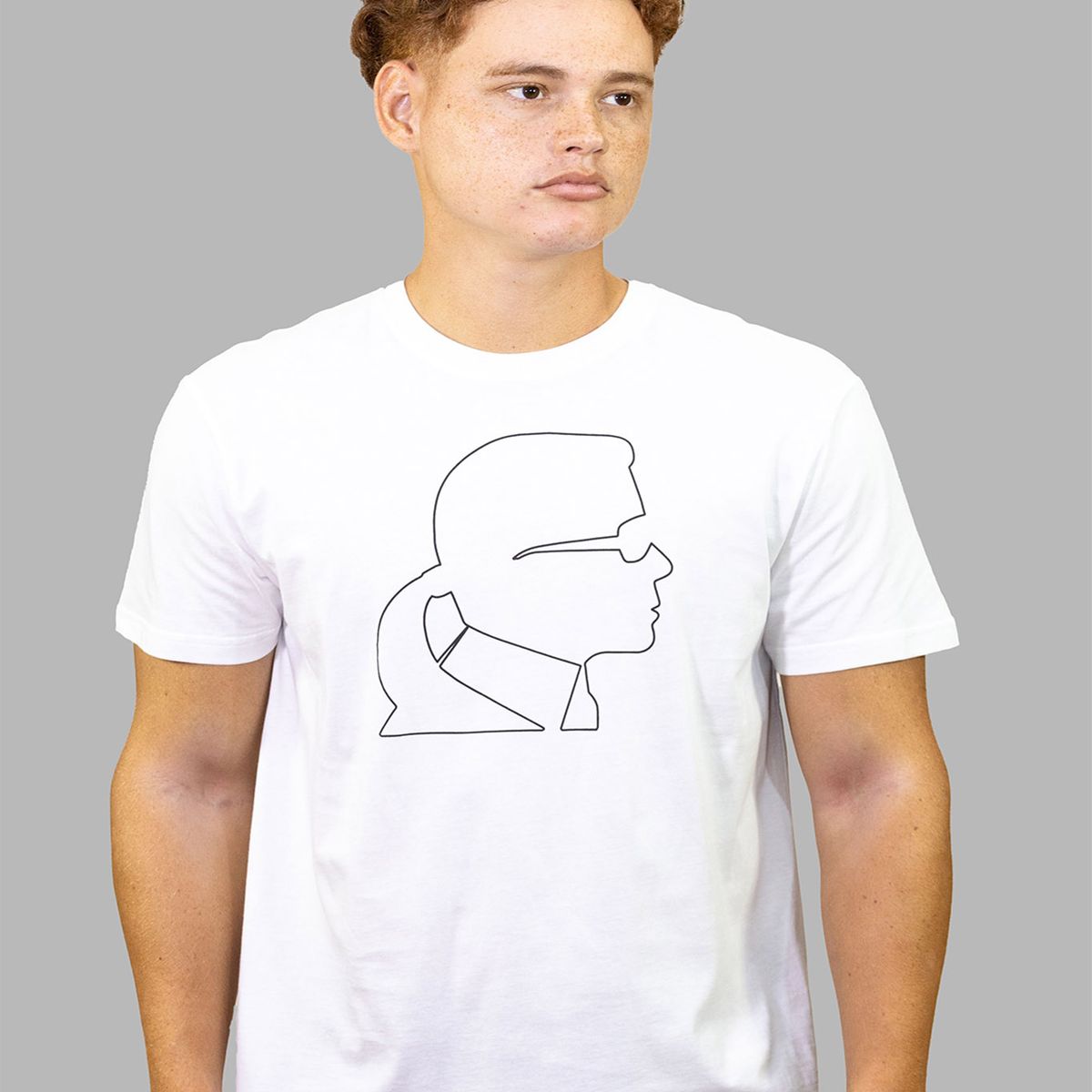 KARL LAGERFELD - Polera con perfil de KARL