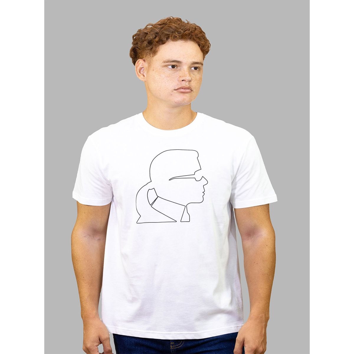 KARL LAGERFELD - Polera con perfil de KARL