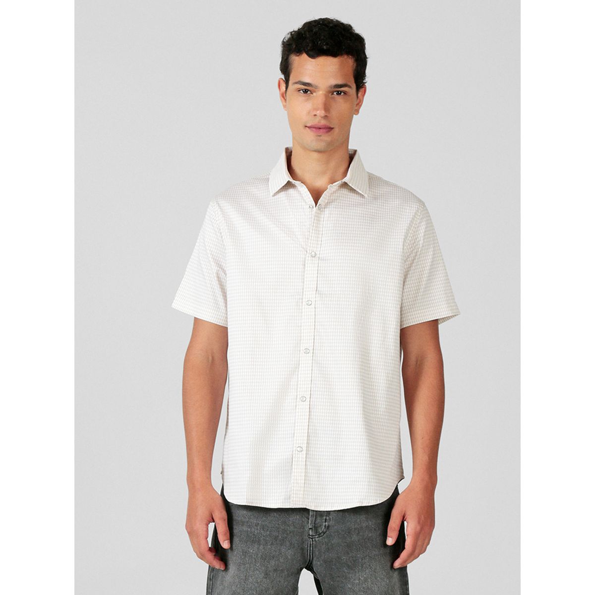 KARL LAGERFELD - Camisa de manga corta con estampado