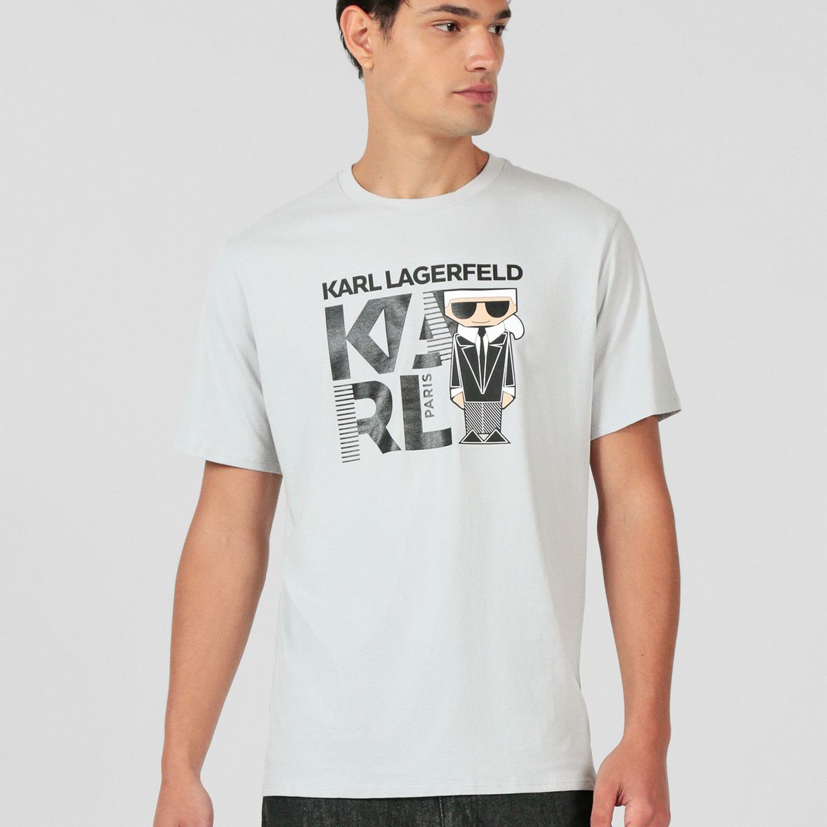 KARL LAGERFELD - Polera con logo gráfico Karl