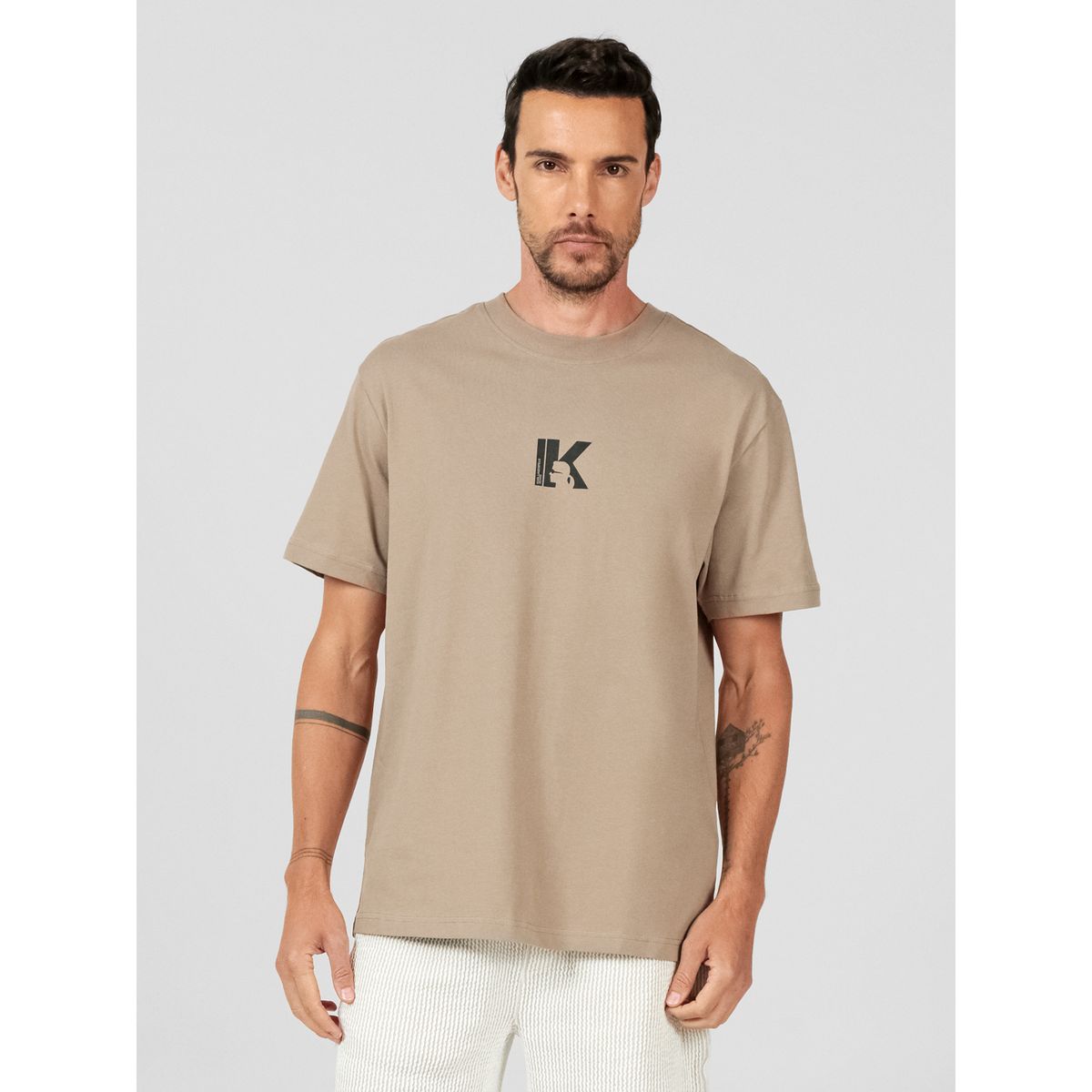 KARL LAGERFELD - Polera regular con logo