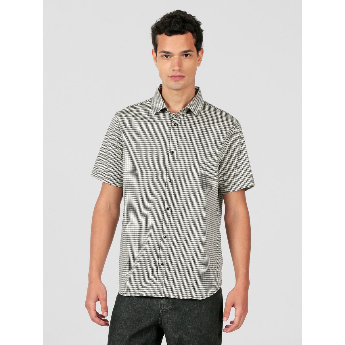 KARL LAGERFELD - Camisa de manga corta con estampado