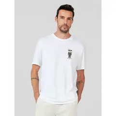 KARL LAGERFELD - Polera con pequeño estampado de Karl