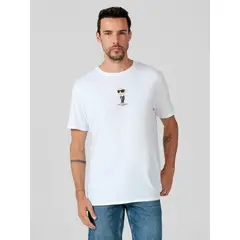 KARL LAGERFELD - Polera con estampado gráfico afelpado de Karl