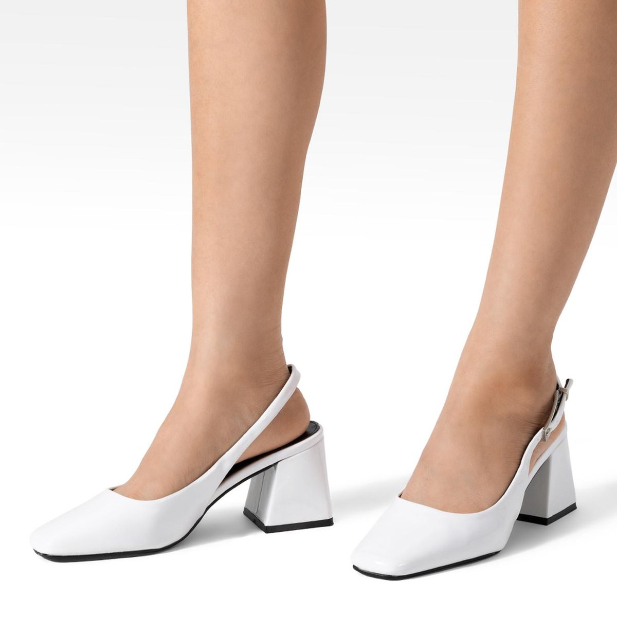 WEIDE - Zapato Taco Talón abierto Simil Charol  Mujer Weide YOU538