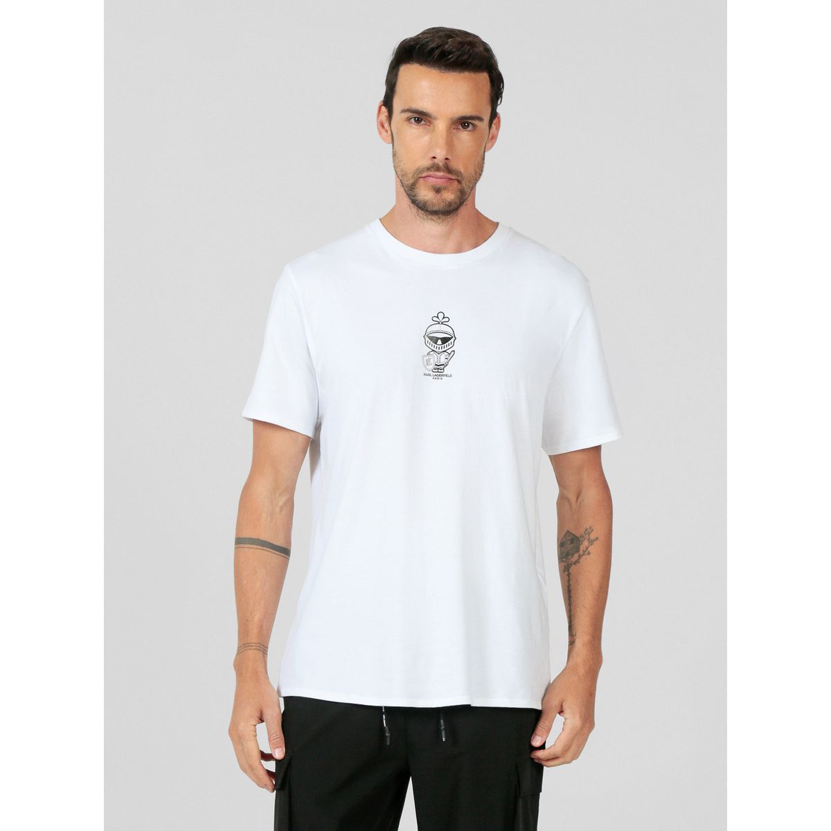 KARL LAGERFELD - Polera con logo Karl Amour