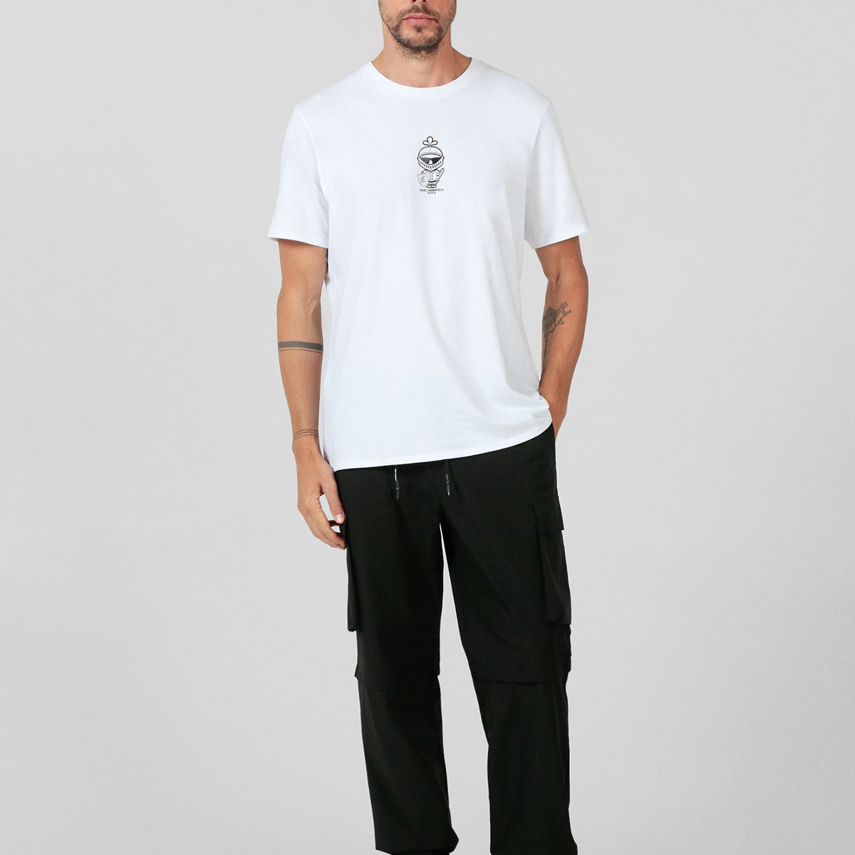 KARL LAGERFELD - Polera con logo Karl Amour