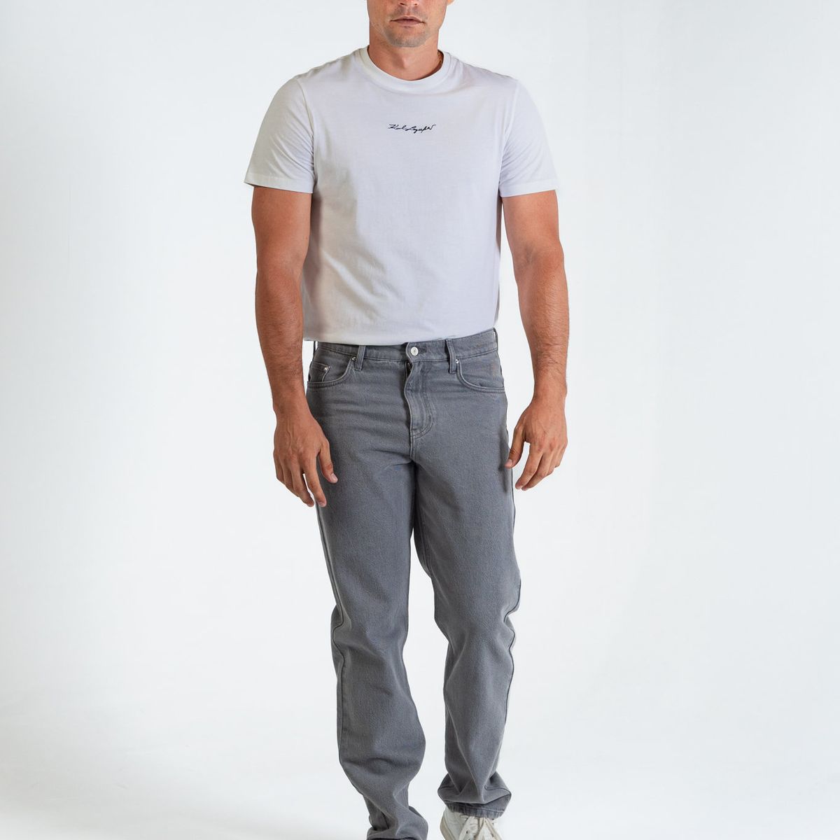 KARL LAGERFELD - Polera essential con firma bordada