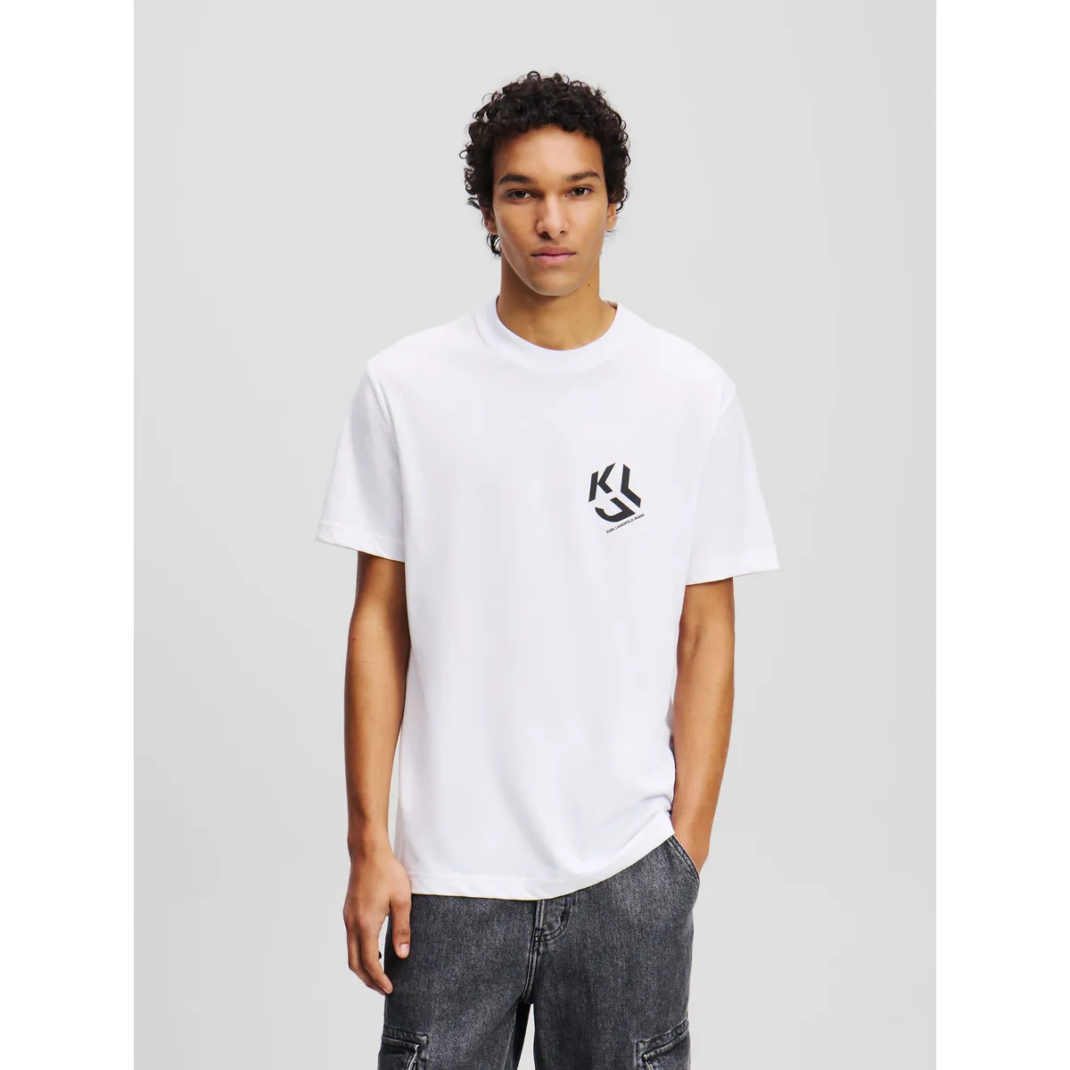 KARL LAGERFELD - Polera regular con mono