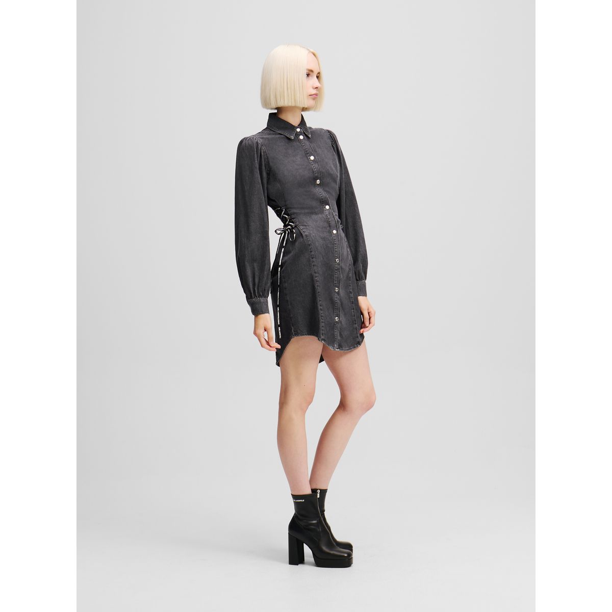 KARL LAGERFELD - Vestido camisero denim