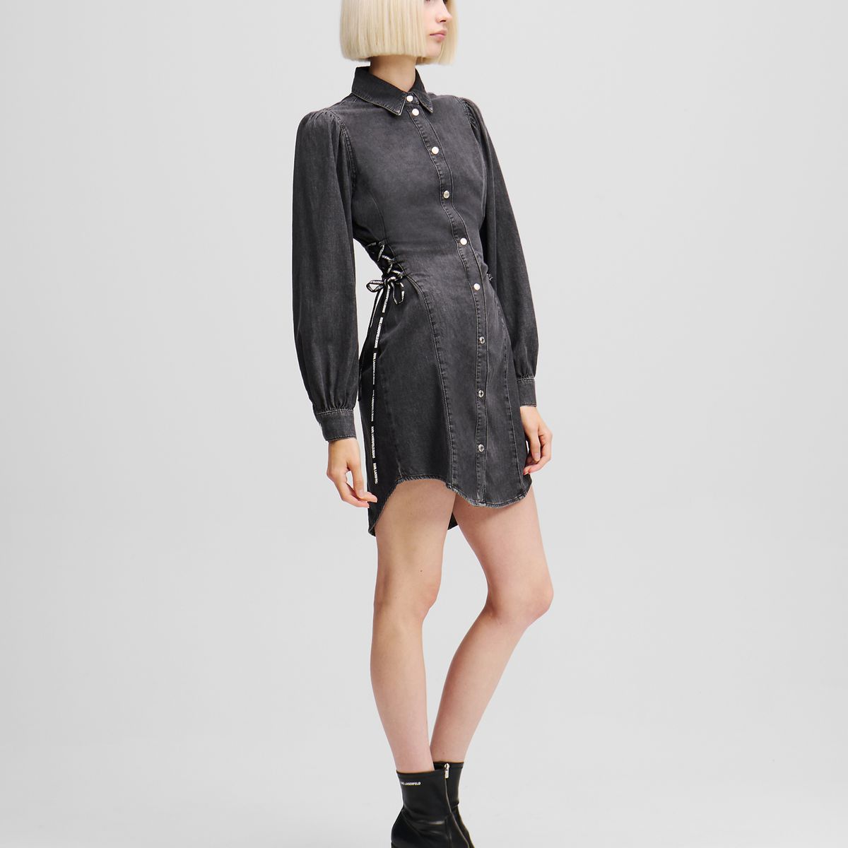 KARL LAGERFELD - Vestido camisero denim