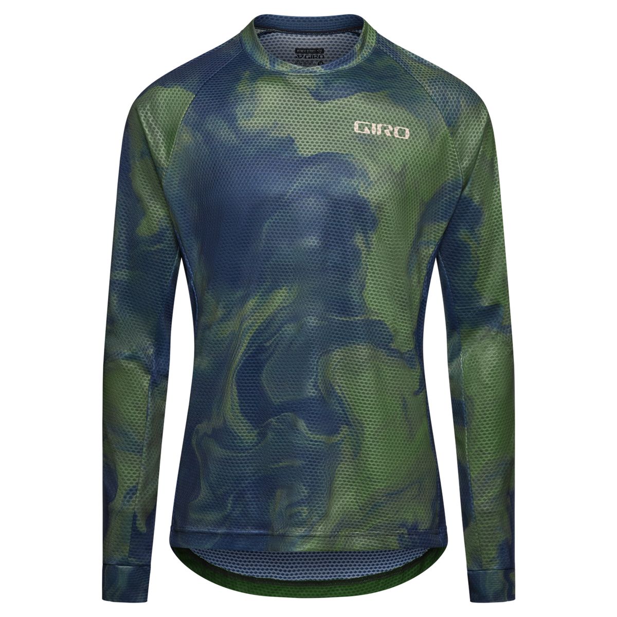 GIRO - JERSEY GIRO HOMBRE ROUST MANGA LARGA VERDE COSMICO