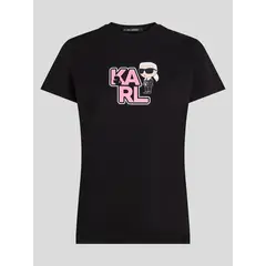 KARL LAGERFELD - Polera varsity con estampado de KARL