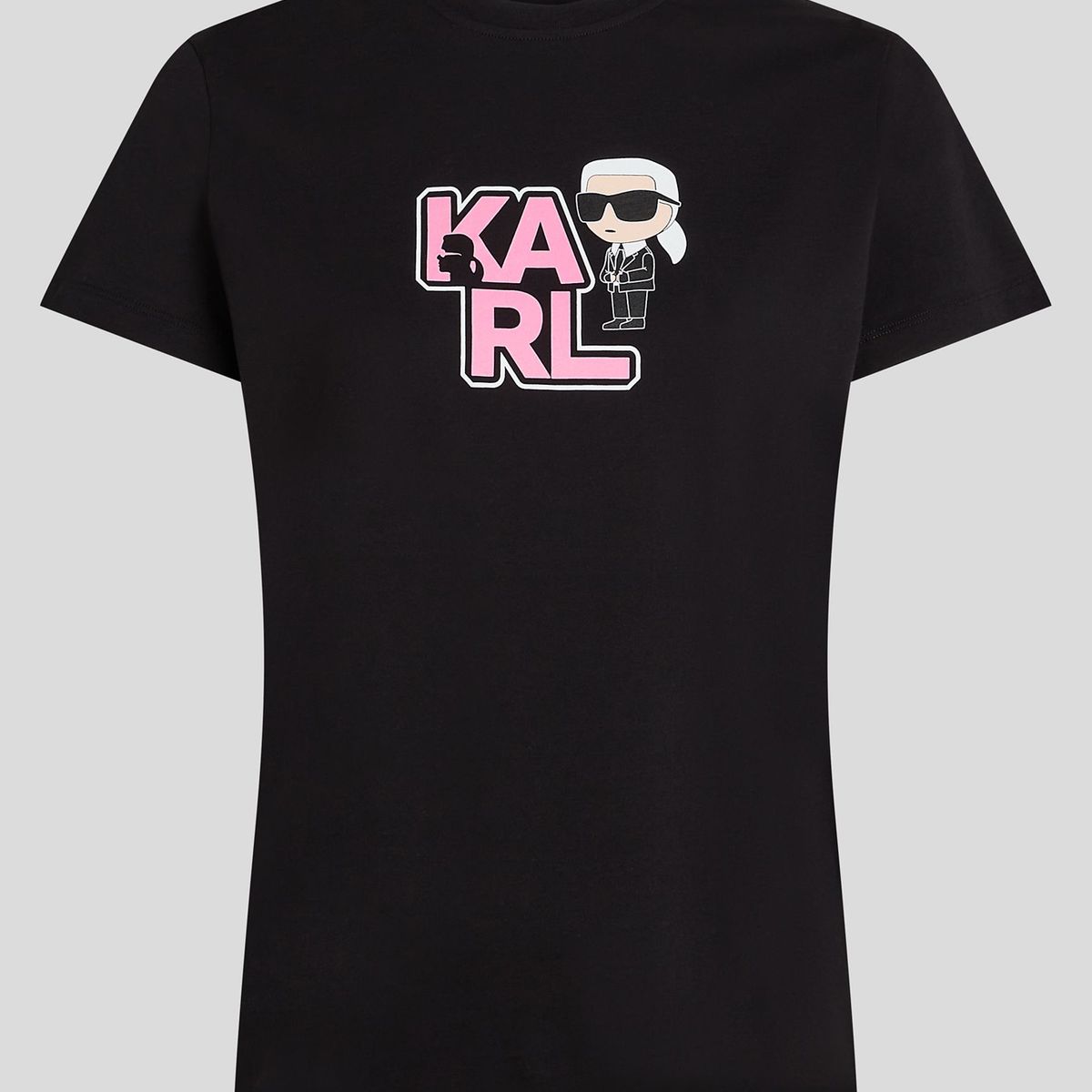 KARL LAGERFELD - Polera varsity con estampado de KARL