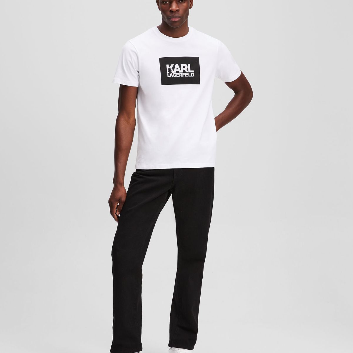 KARL LAGERFELD - Polera con logo de KARL