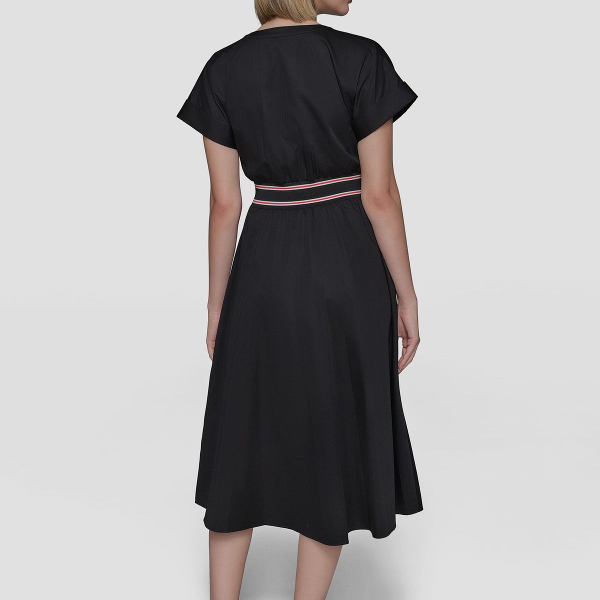 KARL LAGERFELD - Vestido de popelina con detalle de cintura